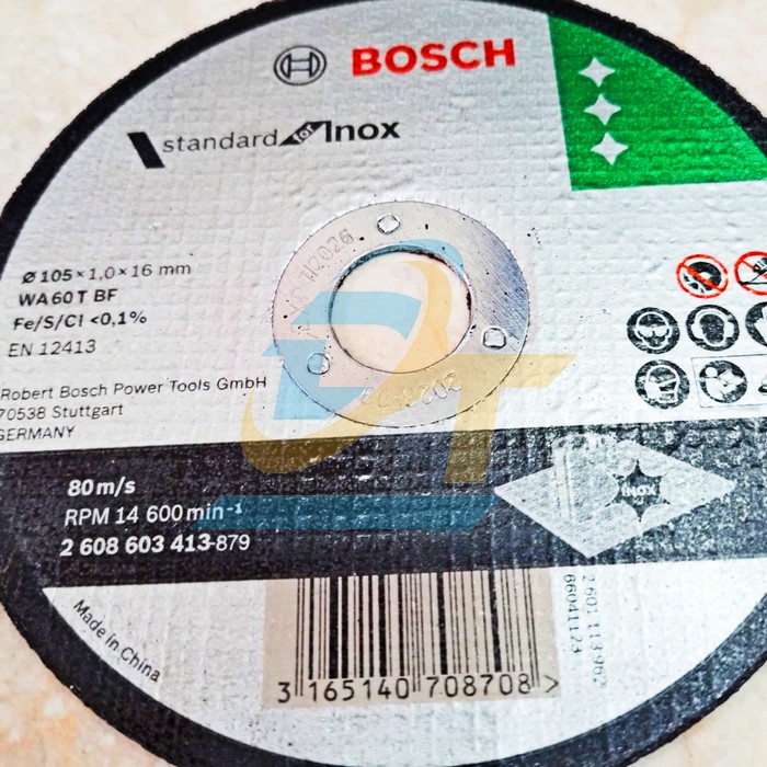 Đá cắt inox 105x1.0x16mm Bosch 2608603413  Bosch | Giá rẻ nhất - Công Ty TNHH Thương Mại Dịch Vụ Đạt Tâm