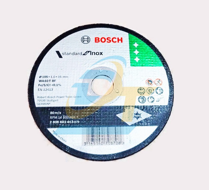 Đá cắt inox 105x1.0x16mm Bosch 2608603413  Bosch | Giá rẻ nhất - Công Ty TNHH Thương Mại Dịch Vụ Đạt Tâm
