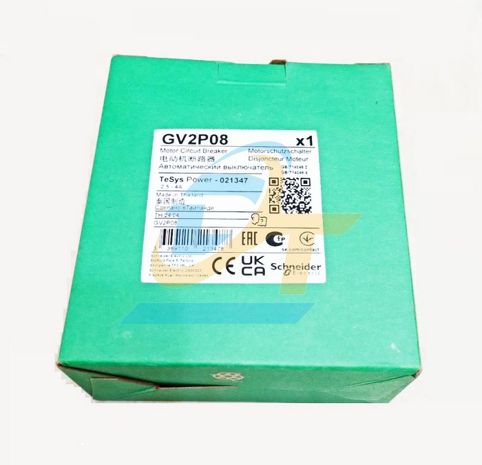 Cầu dao bảo vệ động cơ 2.5-4A Schneider GV2P08  SCHNEIDER | Giá rẻ nhất - Công Ty TNHH Thương Mại Dịch Vụ Đạt Tâm