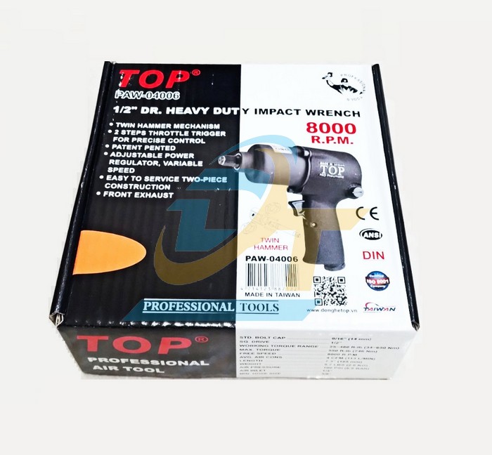 Súng vặn bulong 2 búa 1/2" TOP PAW-04006  TOP | Giá rẻ nhất - Công Ty TNHH Thương Mại Dịch Vụ Đạt Tâm