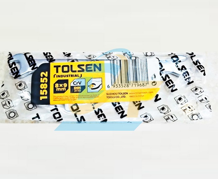 Cờ lê hai đầu miệng 8x9mm Tolsen 15852  Tolsen | Giá rẻ nhất - Công Ty TNHH Thương Mại Dịch Vụ Đạt Tâm