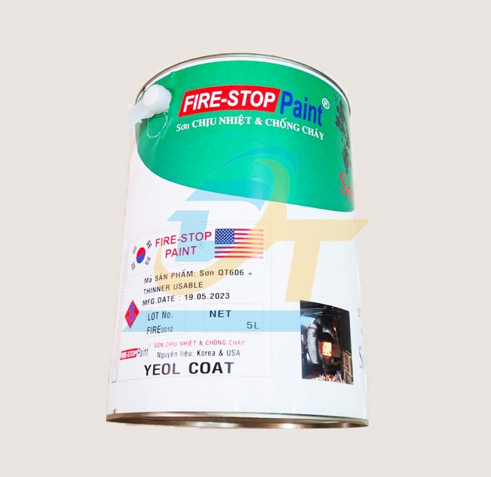 Sơn chống cháy chịu nhiệt 900°C FIRE-STOP PAINT 5L  FIRE-STOPPAINT | Giá rẻ nhất - Công Ty TNHH Thương Mại Dịch Vụ Đạt Tâm
