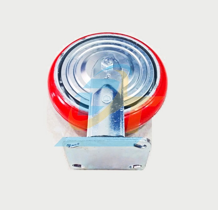 Bánh xe PU lõi gang ốp kim loại 200x48 cố định  VietNam | Giá rẻ nhất - Công Ty TNHH Thương Mại Dịch Vụ Đạt Tâm