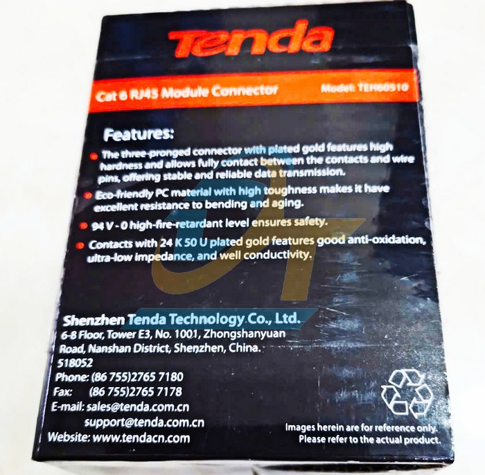Đầu bấm mạng RJ45 UTP Cat6 Tenda TEH60510 (Bịch 100 cái)  TENDA | Giá rẻ nhất - Công Ty TNHH Thương Mại Dịch Vụ Đạt Tâm