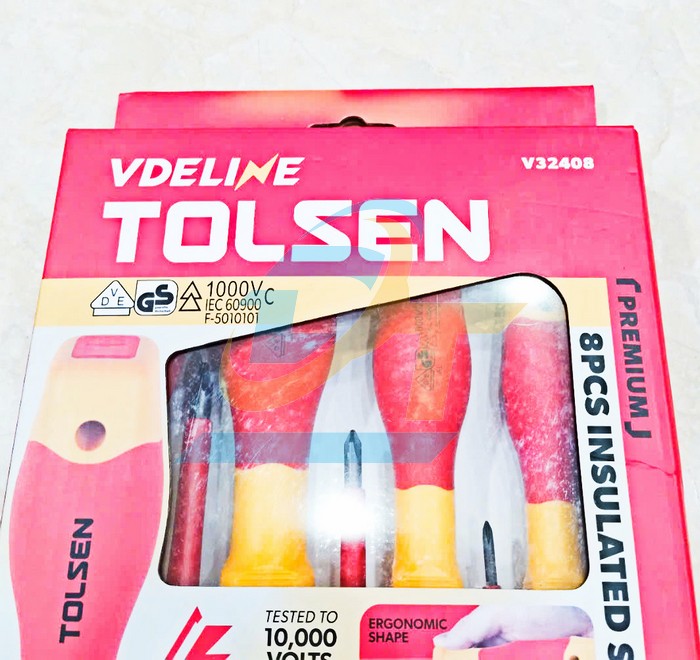 Bộ tua vít cách điện 8 cây 1000V Tolsen V32408  Tolsen | Giá rẻ nhất - Công Ty TNHH Thương Mại Dịch Vụ Đạt Tâm