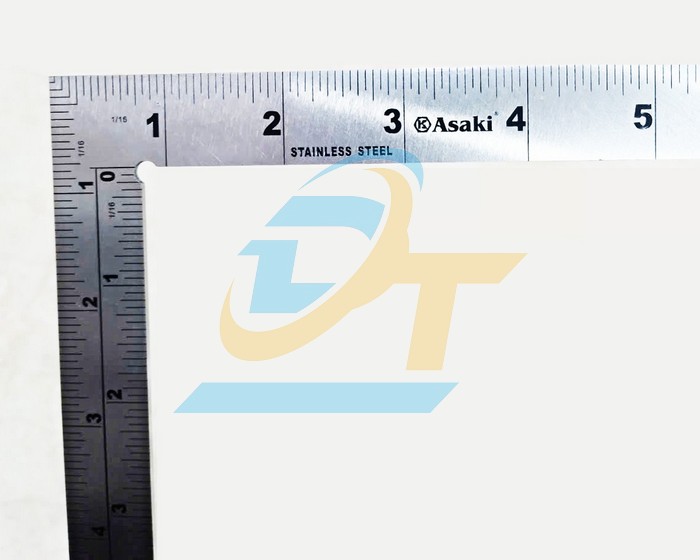 Thước Eke cơ khí inox 15x30cm Asaki AK-2582  Asaki | Giá rẻ nhất - Công Ty TNHH Thương Mại Dịch Vụ Đạt Tâm