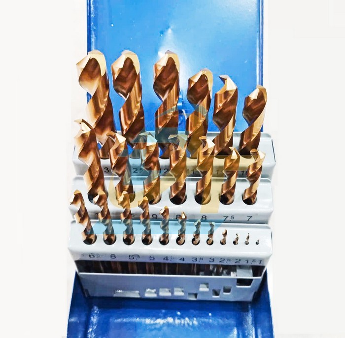 Bộ 25 mũi khoan sắt HSS phủ titanium 1-13mm C-Mart A0100B  C-MART | Giá rẻ nhất - Công Ty TNHH Thương Mại Dịch Vụ Đạt Tâm