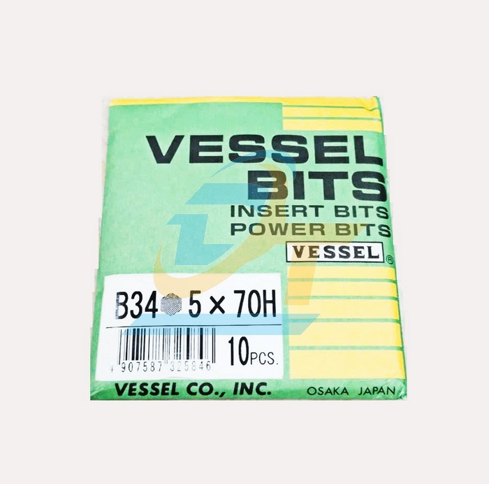 Mũi vặn vít đầu lục giác chuôi lục giác B34 Vessel 5x70H  Vessel | Giá rẻ nhất - Công Ty TNHH Thương Mại Dịch Vụ Đạt Tâm