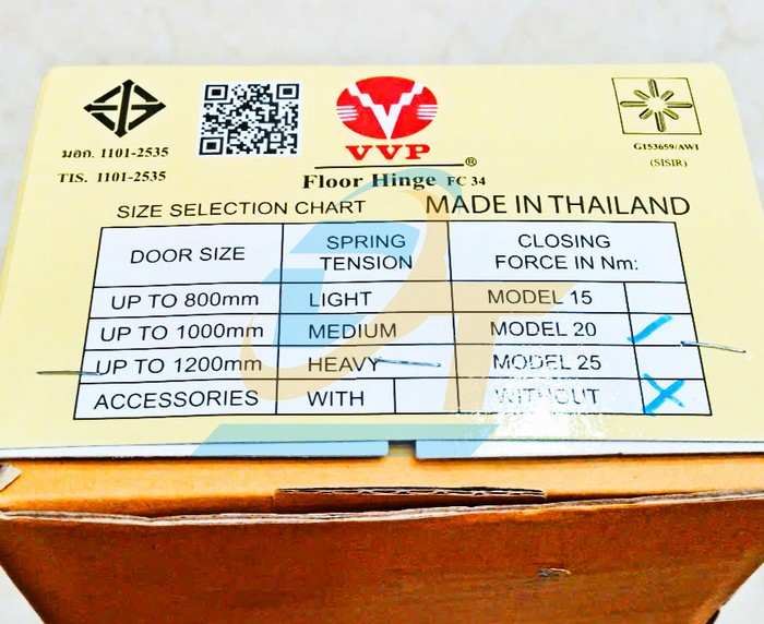 Bản lề sàn thủy lực 1000mm 105kg VVP FC34-20  VVP | Giá rẻ nhất - Công Ty TNHH Thương Mại Dịch Vụ Đạt Tâm