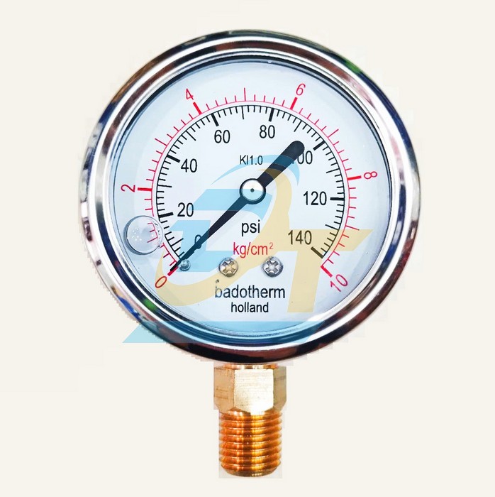 Đồng hồ đo áp suất 63mm 0-10kg/cm2 Badotherm (Chân đứng)  BADOTHERM | Giá rẻ nhất - Công Ty TNHH Thương Mại Dịch Vụ Đạt Tâm