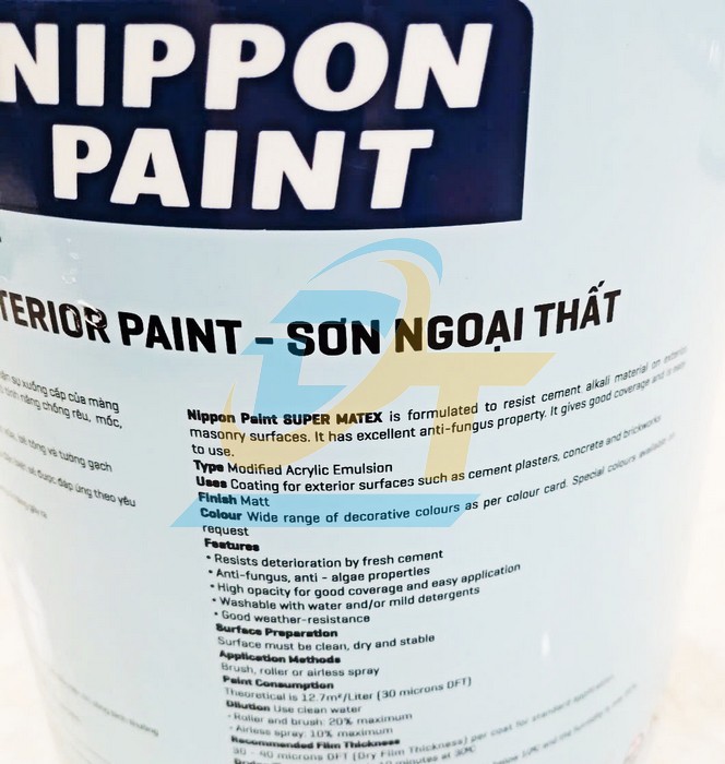 Sơn ngoại thất Nippon Super Matex 5L  Nippon | Giá rẻ nhất - Công Ty TNHH Thương Mại Dịch Vụ Đạt Tâm