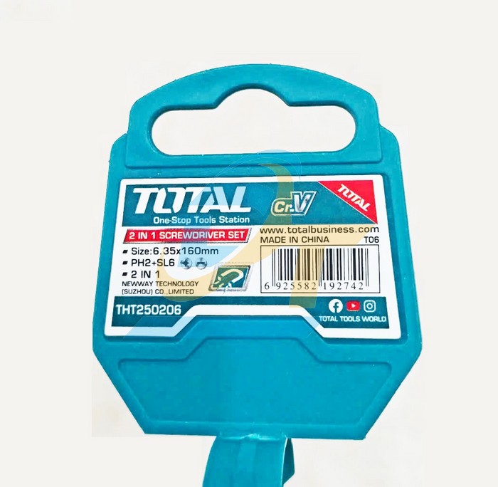 Tua vít 2 đầu dẹp và bake 160mm Total THT250206  Total | Giá rẻ nhất - Công Ty TNHH Thương Mại Dịch Vụ Đạt Tâm