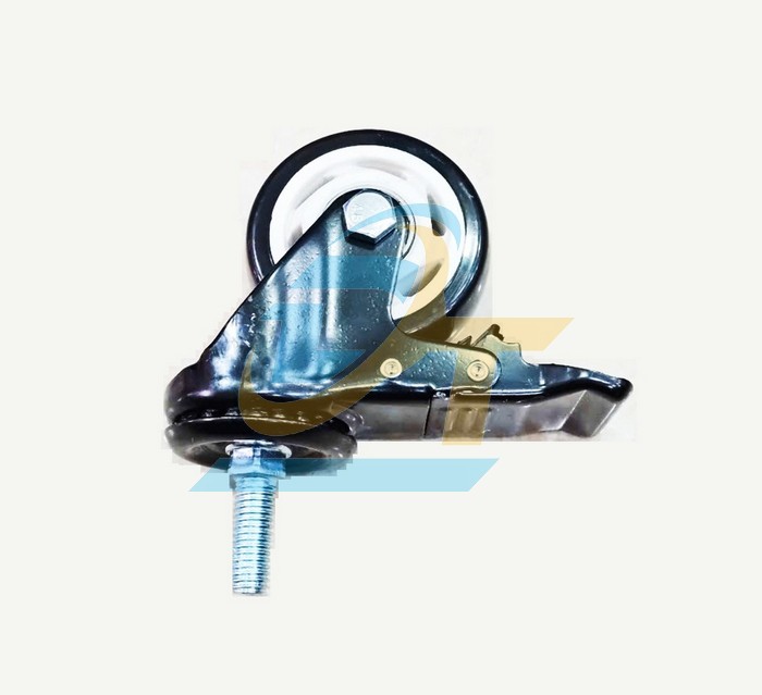 Bánh xe nhựa PVC phi 50 càng xoay có khóa (Cọc vít)  VietNam | Giá rẻ nhất - Công Ty TNHH Thương Mại Dịch Vụ Đạt Tâm