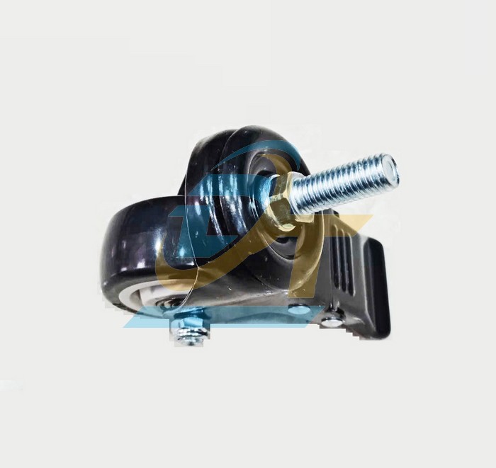 Bánh xe nhựa PVC phi 50 càng xoay có khóa (Cọc vít)  VietNam | Giá rẻ nhất - Công Ty TNHH Thương Mại Dịch Vụ Đạt Tâm
