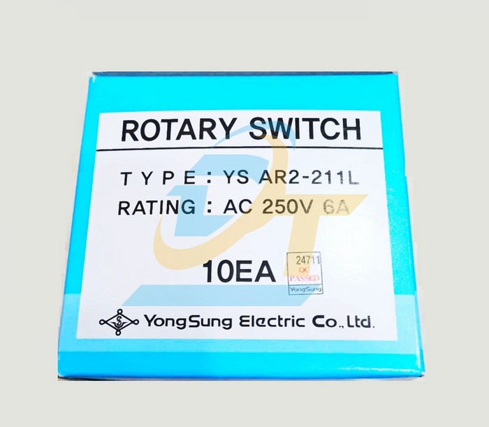 Công tắc xoay 3 vị trí phi 25 250V Yongsung YSAR2-211L  YONGSUNG | Giá rẻ nhất - Công Ty TNHH Thương Mại Dịch Vụ Đạt Tâm