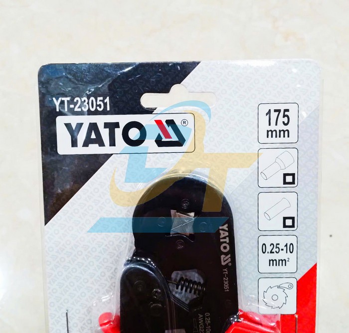 Kìm bấm cos pin rỗng 0.25-10mm2 Yato YT-23051  YaTo | Giá rẻ nhất - Công Ty TNHH Thương Mại Dịch Vụ Đạt Tâm