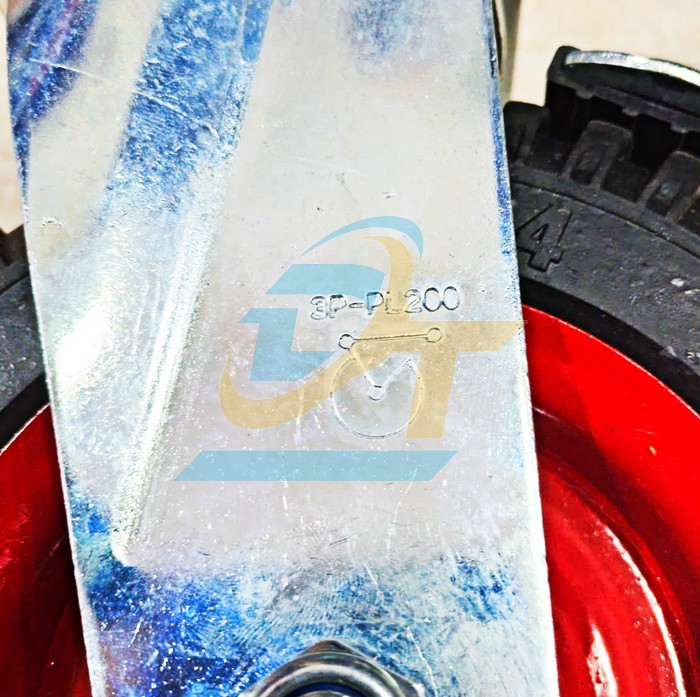 Bánh xe đẩy cao su mâm sắt có khóa 200x50 càng xoay  VietNam | Giá rẻ nhất - Công Ty TNHH Thương Mại Dịch Vụ Đạt Tâm