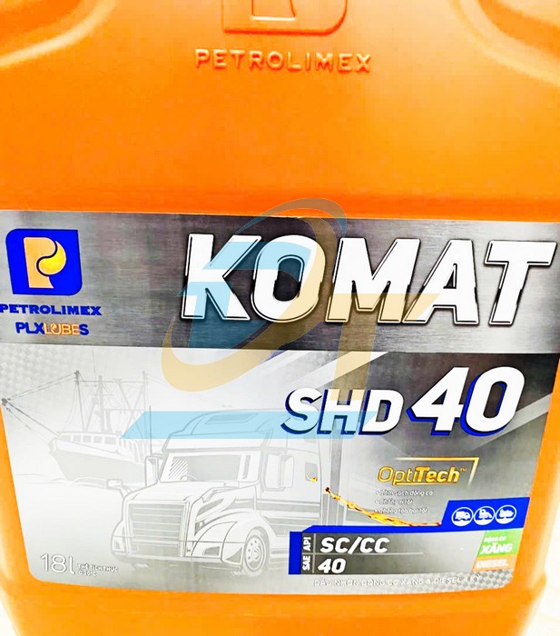 Dầu động cơ PLC Komat SHD40 18L  PETROLIMEX | Giá rẻ nhất - Công Ty TNHH Thương Mại Dịch Vụ Đạt Tâm