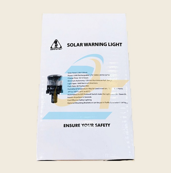 Đèn cảnh báo năng lượng mặt trời Safetyman Solar  SAFETYMAN | Giá rẻ nhất - Công Ty TNHH Thương Mại Dịch Vụ Đạt Tâm