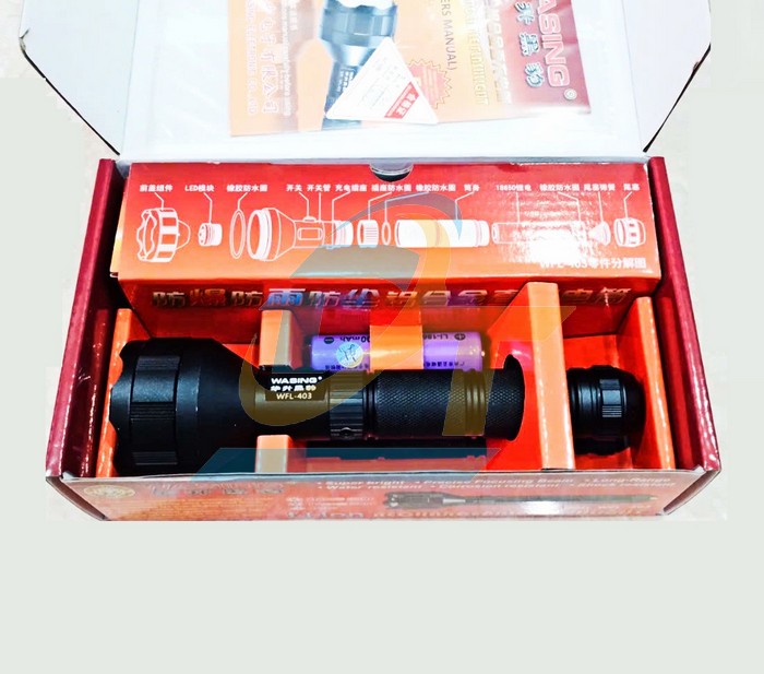 Đèn pin siêu sáng Wasing WFL-403  WASING | Giá rẻ nhất - Công Ty TNHH Thương Mại Dịch Vụ Đạt Tâm