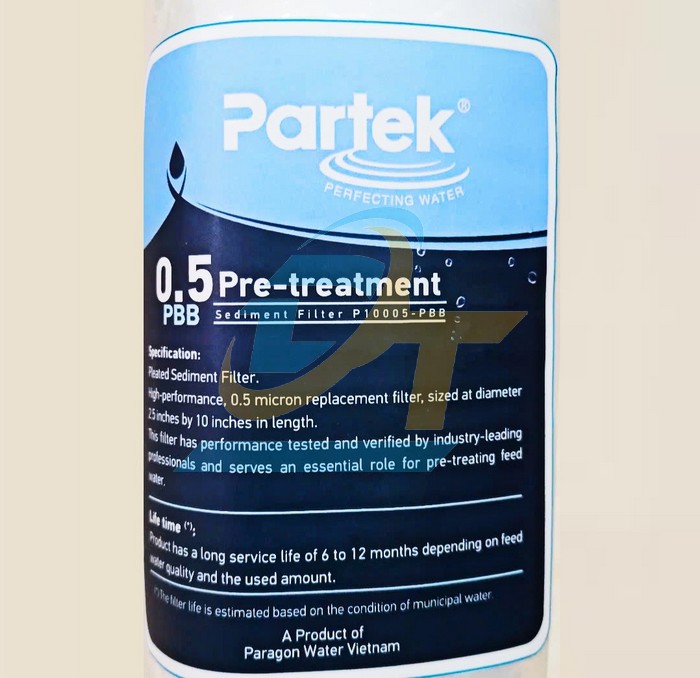 L&otilde;i lọc vi sinh x&aacute;c khuẩn 20" 0.1 Micron Partek P2005-PBB  PARTEK | Gi&aacute; rẻ nhất - C&ocirc;ng Ty TNHH Thương Mại Dịch Vụ Đạt T&acirc;m
