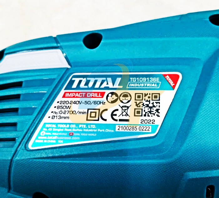 Máy khoan động lực cầm tay 13mm 850W Total TG109136E  Total | Giá rẻ nhất - Công Ty TNHH Thương Mại Dịch Vụ Đạt Tâm