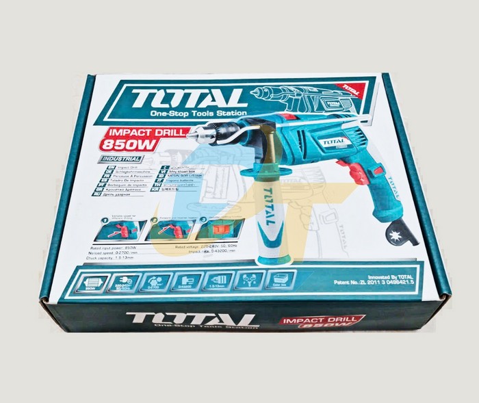 Máy khoan động lực cầm tay 13mm 850W Total TG109136E  Total | Giá rẻ nhất - Công Ty TNHH Thương Mại Dịch Vụ Đạt Tâm