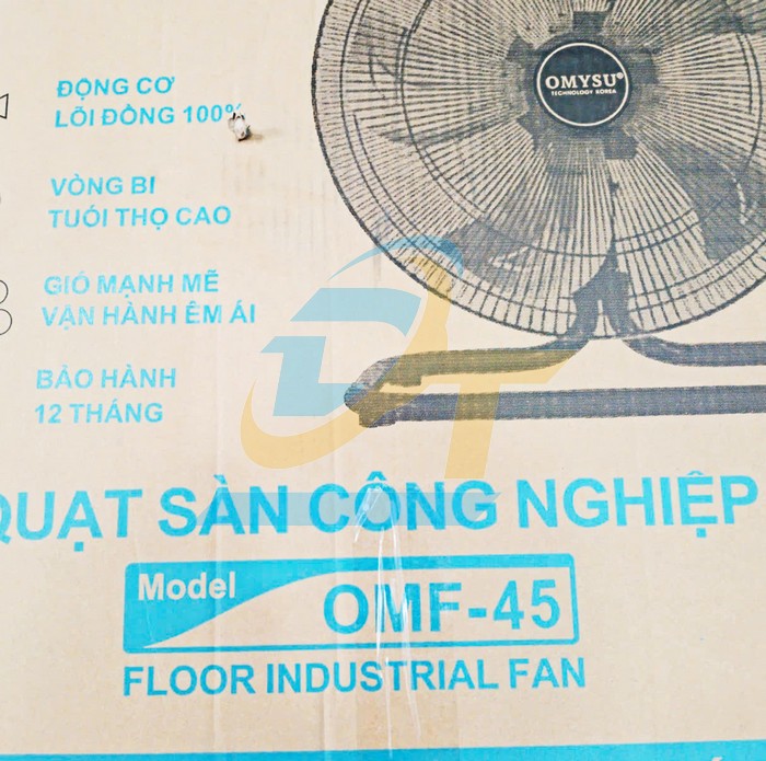 Quạt sàn công nghiệp 450mm 170W 220V Omysu OMF-45  OMYSU | Giá rẻ nhất - Công Ty TNHH Thương Mại Dịch Vụ Đạt Tâm