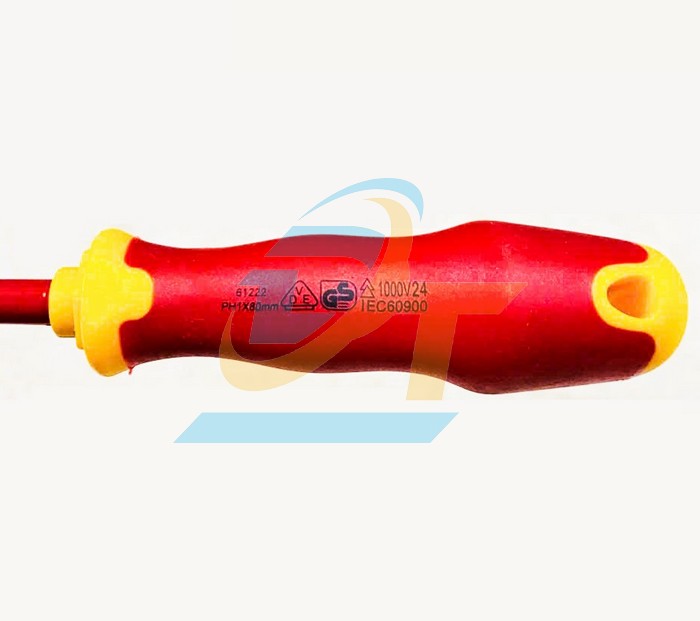 Tua vít bake cách điện 1000V PH1x80mm Sata 61222  SATA | Giá rẻ nhất - Công Ty TNHH Thương Mại Dịch Vụ Đạt Tâm