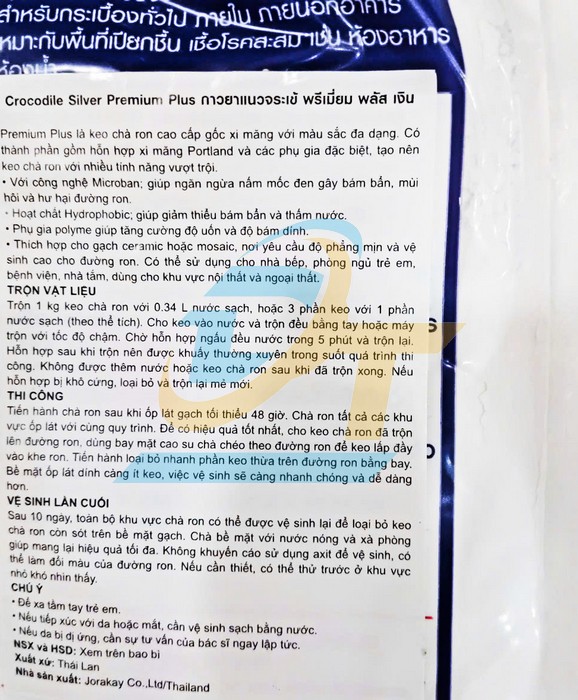 Keo chà ron cá sấu Thái Lan Silver Premium Plus 1kg  Thailand | Giá rẻ nhất - Công Ty TNHH Thương Mại Dịch Vụ Đạt Tâm