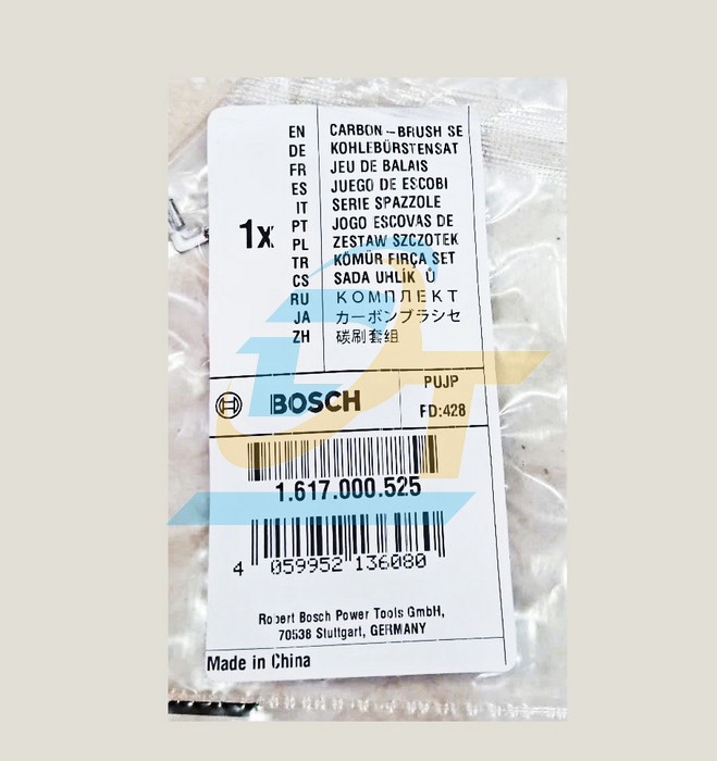 Chổi than máy khoan bê tông A96 Bosch 1617000525  Bosch | Giá rẻ nhất - Công Ty TNHH Thương Mại Dịch Vụ Đạt Tâm