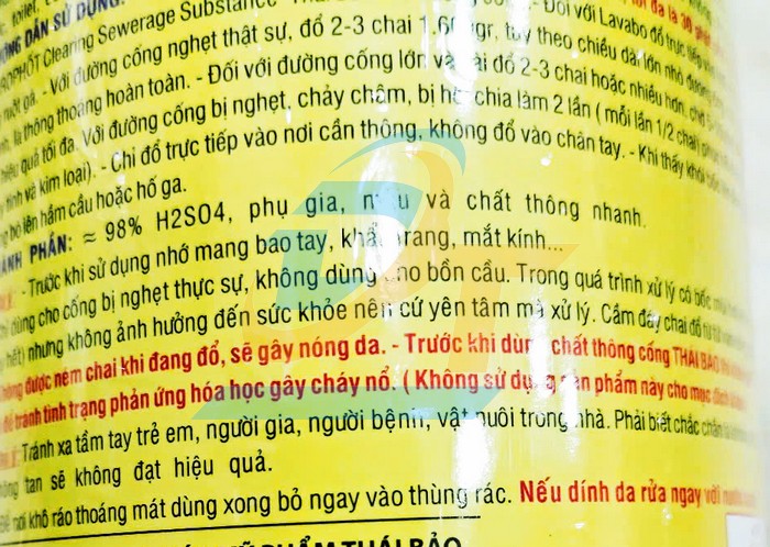 Nước thông cống siêu mạnh Thái Bảo 1.6kg  VietNam | Giá rẻ nhất - Công Ty TNHH Thương Mại Dịch Vụ Đạt Tâm