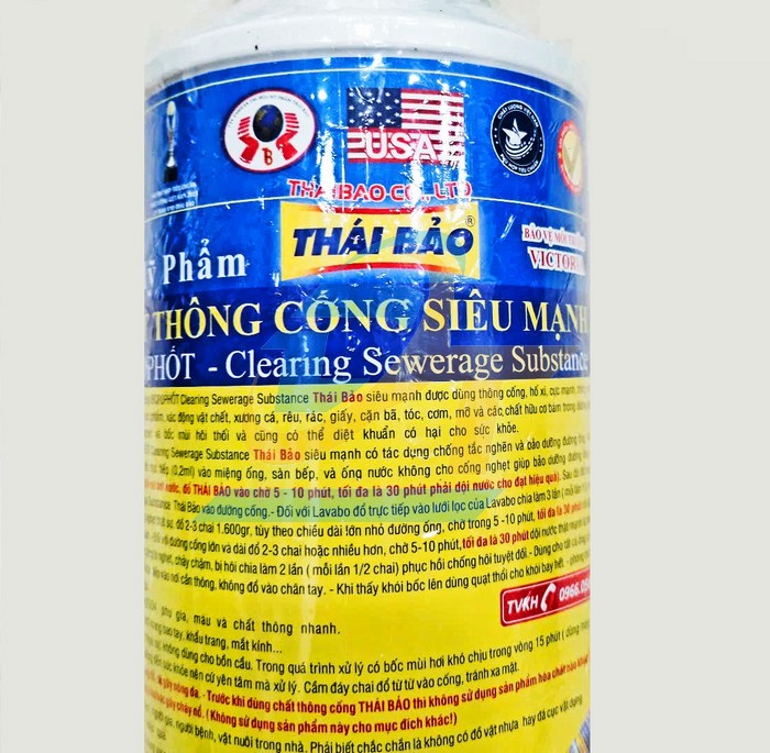 Nước thông cống siêu mạnh Thái Bảo 1.6kg  VietNam | Giá rẻ nhất - Công Ty TNHH Thương Mại Dịch Vụ Đạt Tâm