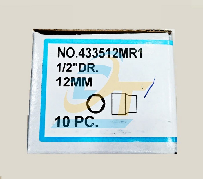 Đầu tuýp 1/2'' ra lục giác 12mm Kingtony 433512M  KingTony | Giá rẻ nhất - Công Ty TNHH Thương Mại Dịch Vụ Đạt Tâm