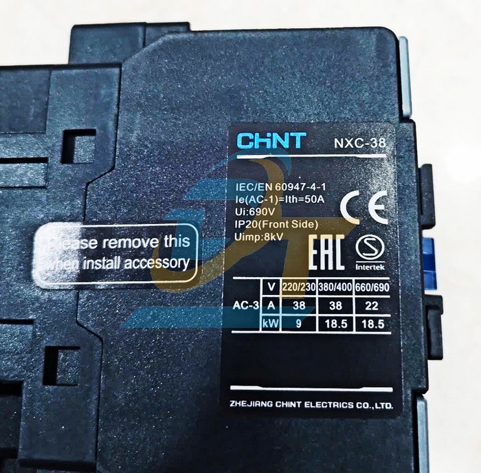 Khởi động từ 3P 38A 18.5kW 220V Chint NXC-38  CHINT | Giá rẻ nhất - Công Ty TNHH Thương Mại Dịch Vụ Đạt Tâm