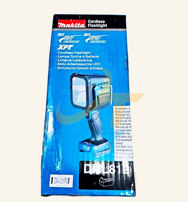 Đ&egrave;n led d&ugrave;ng pin 14.4V-18V Makita DML812 (Chưa bao gồm pin sạc) DML812 Makita | Gi&aacute; rẻ nhất - C&ocirc;ng Ty TNHH Thương Mại Dịch Vụ Đạt T&acirc;m