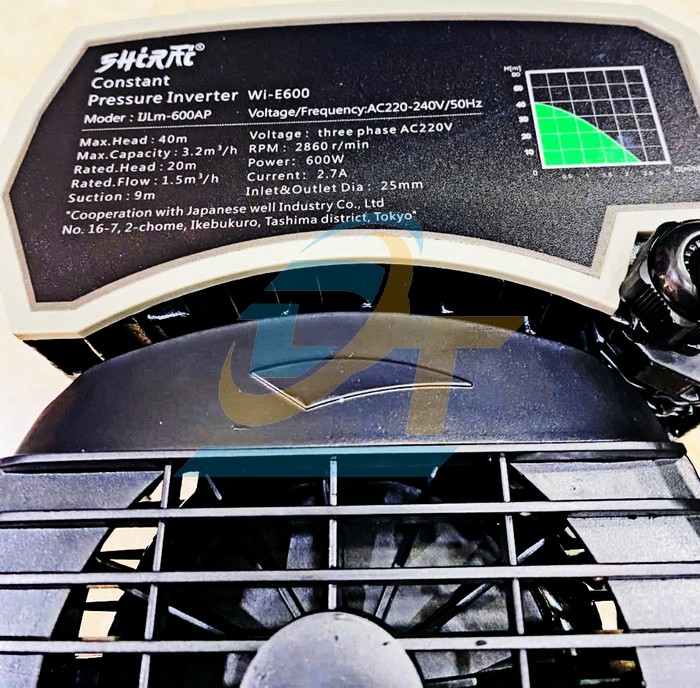 M&aacute;y bơm tăng &aacute;p biến tần 600W 220V Shirai IJLM- 600AP IJLM- 600AP SHIRAI | Gi&aacute; rẻ nhất - C&ocirc;ng Ty TNHH Thương Mại Dịch Vụ Đạt T&acirc;m