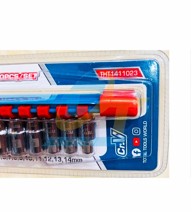 Bộ đầu tu&yacute;p lục gi&aacute;c 10 chi tiết 1/4" Total THT1411023  Total | Gi&aacute; rẻ nhất - C&ocirc;ng Ty TNHH Thương Mại Dịch Vụ Đạt T&acirc;m