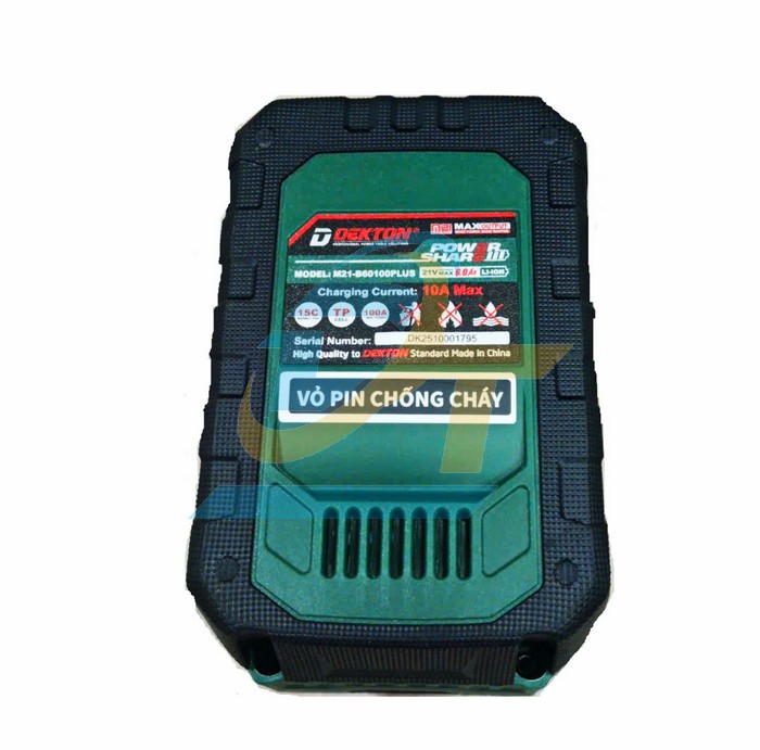 Pin Dekton 21V 6.0Ah 15cell M21-B60100Plus  DEKTON | Gi&aacute; rẻ nhất - C&ocirc;ng Ty TNHH Thương Mại Dịch Vụ Đạt T&acirc;m